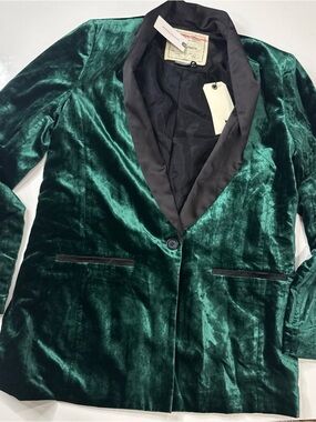 Anthropologie Cartonnier Velvet Blazer Jacket NWT Luxe Old Money Sz 10 A060426